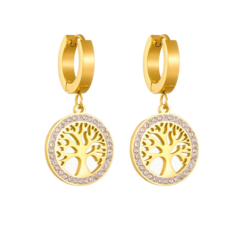 ✨ Golden Life Tree Earrings ✨