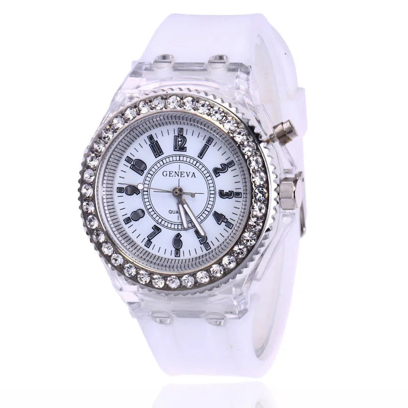 ✨ GlowSpark LED Fashion Watch