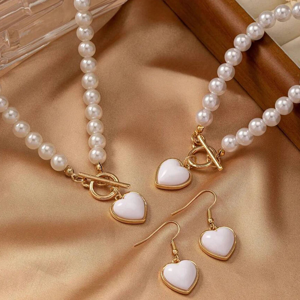 Pearl Bloom Charm Set