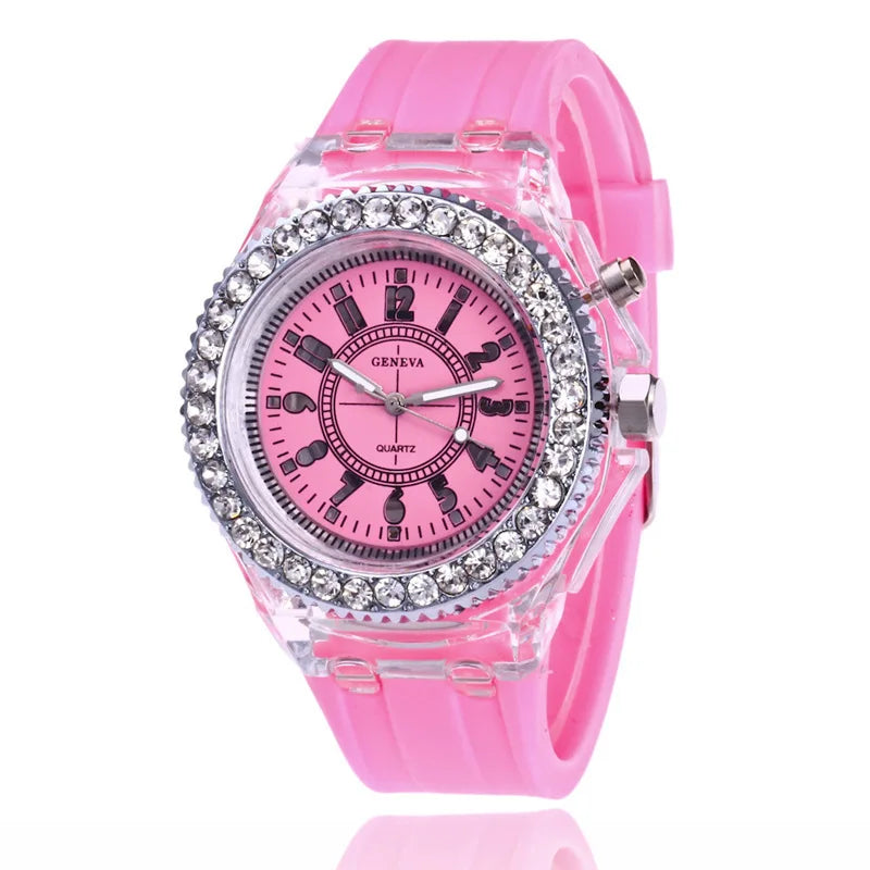 ✨ GlowSpark LED Fashion Watch