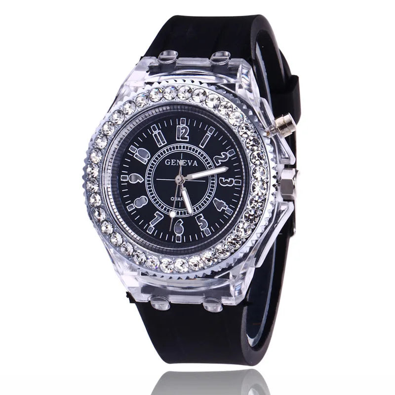✨ GlowSpark LED Fashion Watch
